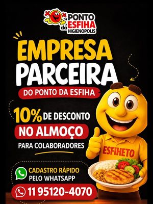 Imagem gastronômica do Ponto da Esfiha